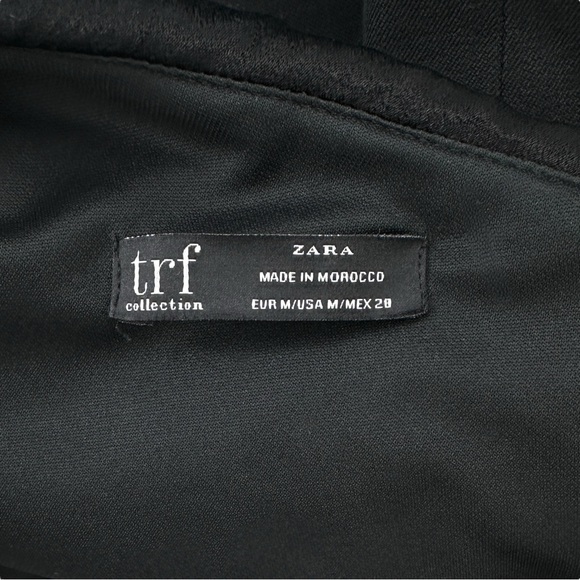 Zara Black One Shoulder Tuxedo Blazer Style Cocktail Mini Dress sz M - Picture 8 of 9